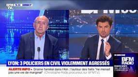 Gérard Collomb, à propos de l'agression de trois policiers à Lyon: "On ne veut pas prendre en compte les problèmes de sécurité dans cette ville"