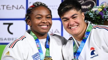 Romane Dicko et Julia Tolofua aux Championnats du monde de judo, le 12/10/2022