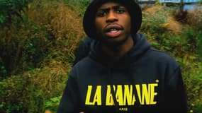 Le rappeur Jo Le Phéno dans son clip Freestyle Saiyan #2, en 2014.