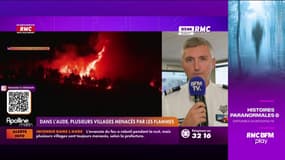 Incendie dans l'Aude : "A 4h du matin les conditions météo ont faibli, ce qui a permis aux équipes de faire un travail remarquable de protection", dit le Colonel Alexandre Jouassard, porte-parole de la sécurité civile