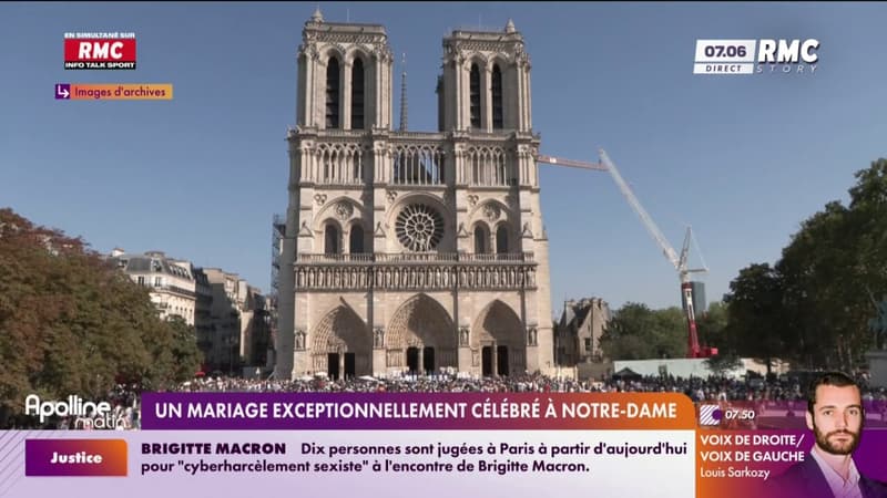 Un mariage exceptionnellement célébré à Notre-Dame