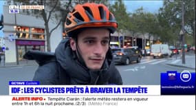 Les cyclistes parisiens sont prêts à braver la tempête Ciaran