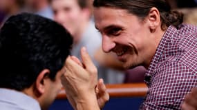 Zlatan Ibrahimovic et Nasser Al-Khelaïfi 