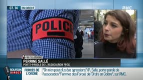 "On choisit pas de ne se faire jeter des cocktails molotov dans une manifestations ou de se faire traiter de pute à flic, ce ne sont pas des 'risque du métier' c'est de la violence gratuite"
