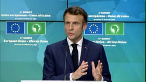 Emmanuel Macron ce vendredi en conférence de presse.