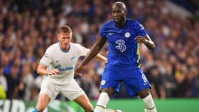 Romelu Lukaku lors de Chelsea-Zenit, le 14 septembre 2021