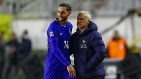 Ligue des nations - Croatie-France, quart de finale aller - Adrien Rabiot et Didier Deschamps, le 20 mars 2025