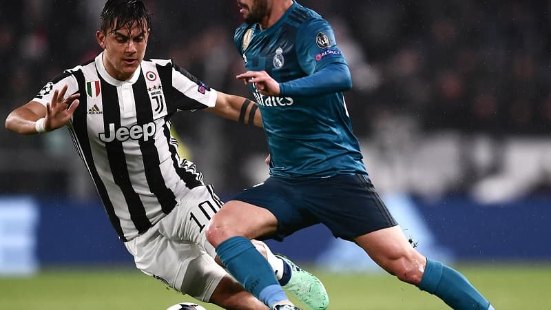Isco face à la Juventus Turin en avril 2018 en Ligue des champions.