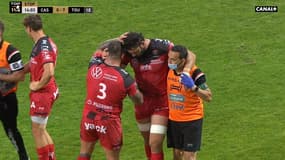 Top 14: Charles Ollivon (Toulon) sort sur blessure à Castres
