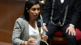 La secrétaire d'Etat chargée de la Biodiversité Sarah El Haïry s'exprime lors d'une séance de questions au gouvernement à l'Assemblée nationale à Paris, le 3 octobre 2023