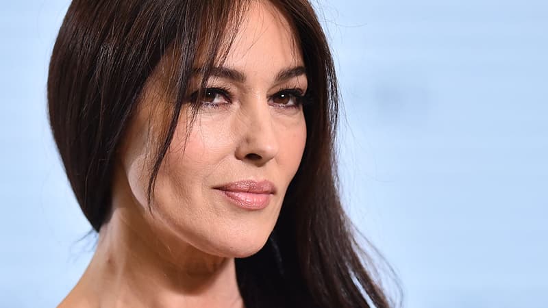 Monica Bellucci à la conférence de presse du prochain James Bond, "Spectre", en décembre 2014.