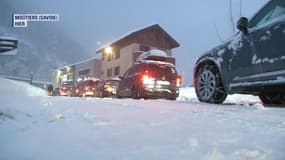 Beaucoup d'automobilistes en route vers les stations de ski ont dû effectué une halte français.