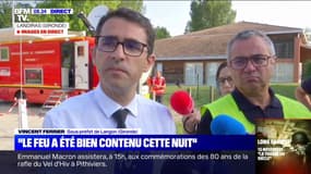 Landiras: "Ce sont les pires conditions météo que l'on puisse avoir quand on lutte contre un incendie", assure le sous-préfet