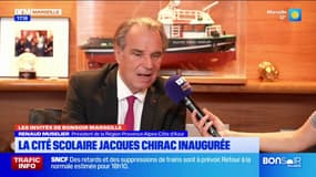 Marseille: pour Renaud Muselier, la cité scolaire Jacques Chirac est "comme le Vélodrome"