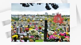 Un cimetière à Rennes (Ille-et-Vilaine).