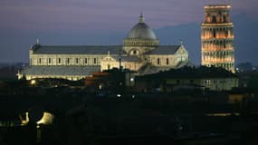 La tour penchée de Pise, le 16 juin 2005.