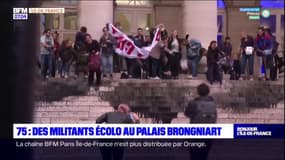 Climate Finance Day: des militants écologistes mobilisés au palais Brongniart