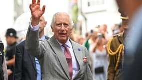 Le roi Charles III lors d'une visite officielle à Cornwall, le 13 juillet 2023.
