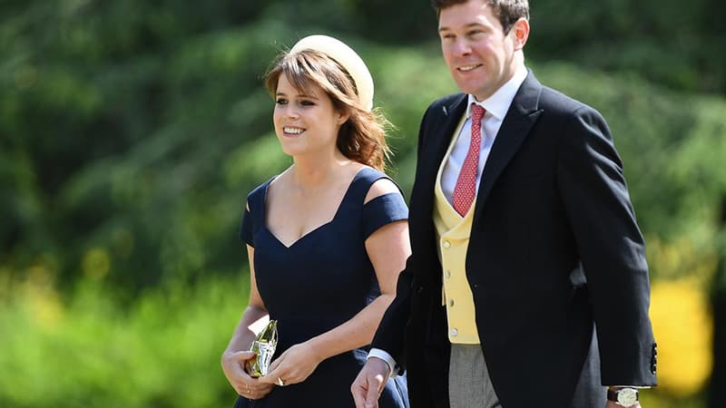 La princesse Eugenie et son fiancé Jack Brooksbank, le 20 mai 2017.