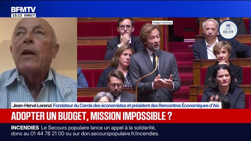 Budget 2027: "Je ne crois pas un instant, qu'à quelques mois de la présidentielle, on ne vote pas un budget", assure Jean-Hervé Lorenzi, fondateur du Cercle des économistes