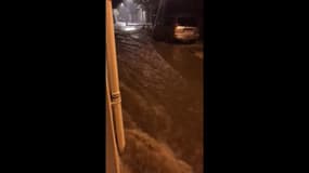 Pluie-inondation: les images des rues de la Seyne-sur-Mer inondées ce mardi matin