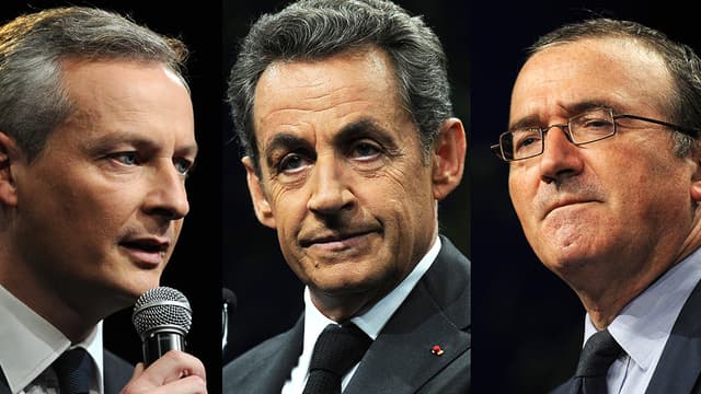 Bruno Le Maire, Nicolas Sarkozy et Hervé Mariton