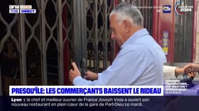 Presqu'île de Lyon: les commerçants baissent le rideau