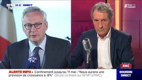 "Nous faisons une prévision de croissance à moins 8%" affirme Bruno Le Maire