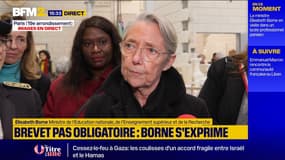 Élisabeth Borne revient sur le choix de ne pas rendre le brevet obligatoire pour entrer en seconde