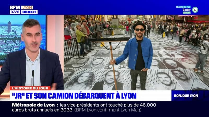 L'histoire du jour: "JR" et son camion débarquent à Lyon