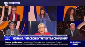 Nadine Morano (LR): "Madame Hayer est à la peine dans cette campagne, non pas parce qu'elle manque de talent, mais parce qu'elle doit porter sur ses épaules le catastrophique bilan d'Emmanuel Macron"