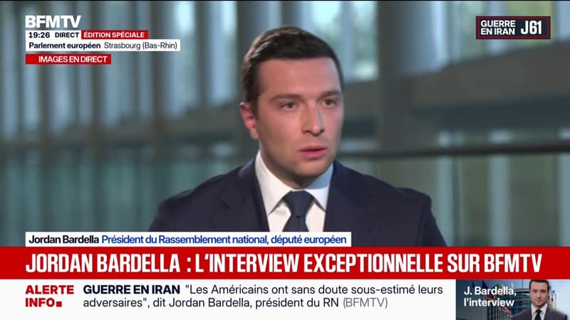 Audiovisuel public: Jordan Bardella salue "le travail gigantesque" de Charles Alloncle