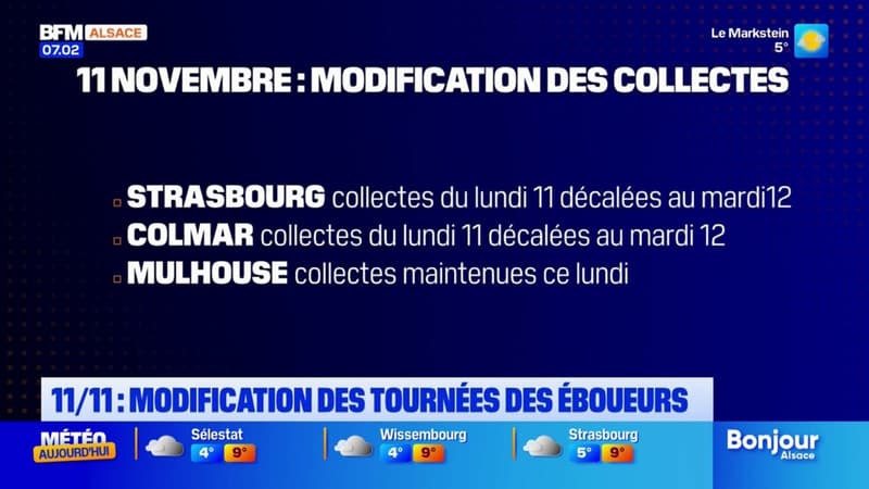 11-Novembre: les collectes des déchets modifées