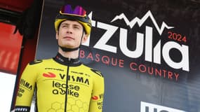 Jonas Vingegaard sur le Tour du Pays basque, le 3 avril 2024