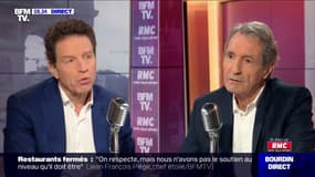 Geoffroy Roux de Bézieux face à Jean-Jacques Bourdin sur RMC et BFMTV