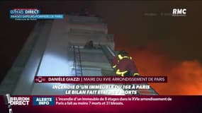 Incendie à Paris: Une possible "querelle de voisinage" à l'origine de l'incendie annonce Danièle Giazzi, maire du 16è arrondissement 