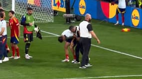 France-Espagne: Morata blessé durant les célébrations… par le tacle d'un stadier (le 09/07/2024)