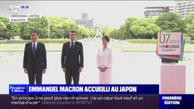 Emmanuel Macron accueilli au Japon par le Premier ministre avant le sommet du G7