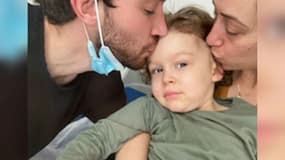 Joseph, trois ans et demi, atteint de leucémie