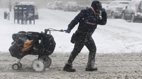 La tempête de Neige s'est également abattue sur New York.