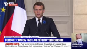 Emmanuel Macron sur le terrorisme: "Une faille de sécurité dans un Etat membre est un danger pour les autres Etats"