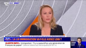 Loi immigration: "Gérald Darmanin n'a aucune légitimité et crédibilité pour porter ce projet de loi", estime Marion Maréchal (vice-présidente de Reconquête)