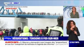 Tensions à Fos-sur-Mer: "Ils ont tirés des gaz lacrymogènes sans sommation", affirme Olivier Mateu (CGT)