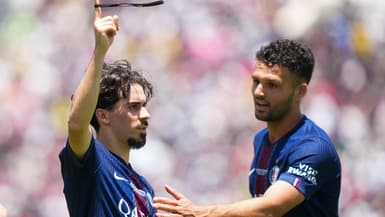 Vitinha et Gonçalo Ramos lors du premier match du PSG à la Coupe du monde des clubs, 15 juin 2025