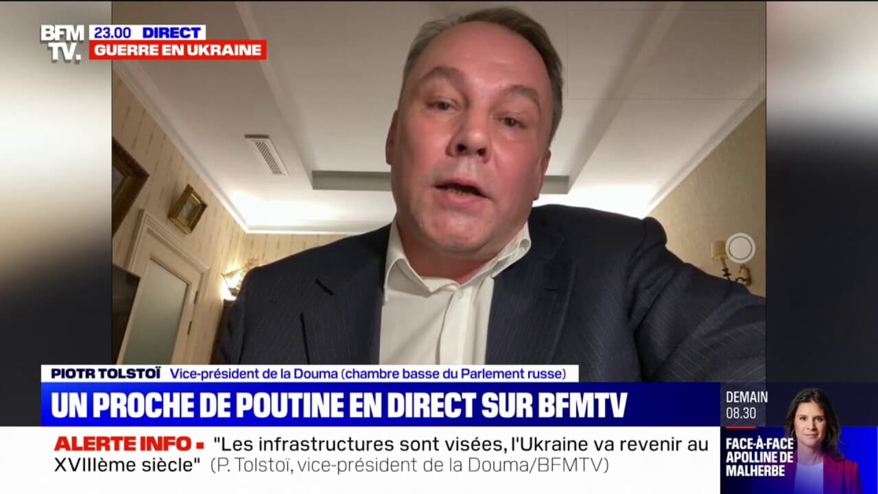 Интервью толстого французскому телевидению последнее. Известные журналисты.