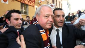 Thomas DiBenedetto lors d'une visite dans un club de supporters romains