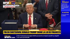 Donald Trump promulgates text ending the shutdown