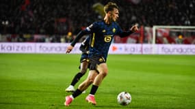 Marius Broholm avec Lille le 6 novembre 2025 en Ligue Europa