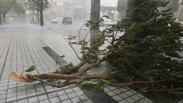 A Naha, sur l'île d'Okinawa, le 29 septembre.