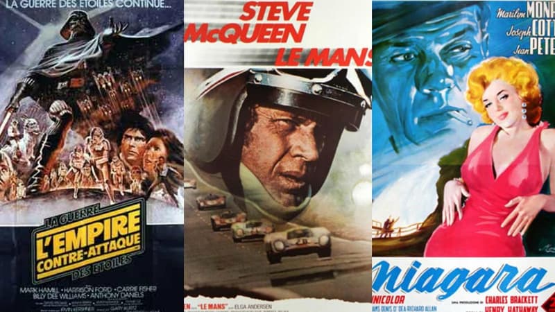 Des affiches de cinéma originales.